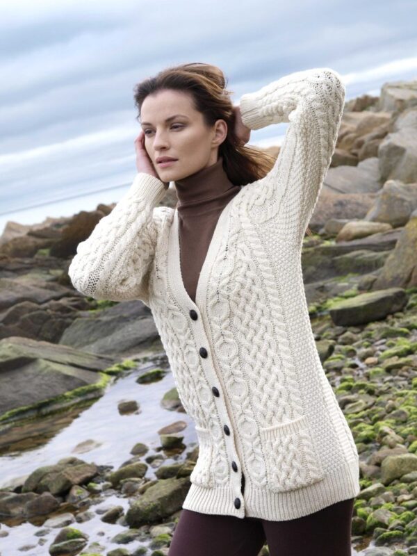 Boyfriend Cardigan Aran Islands Knitwear