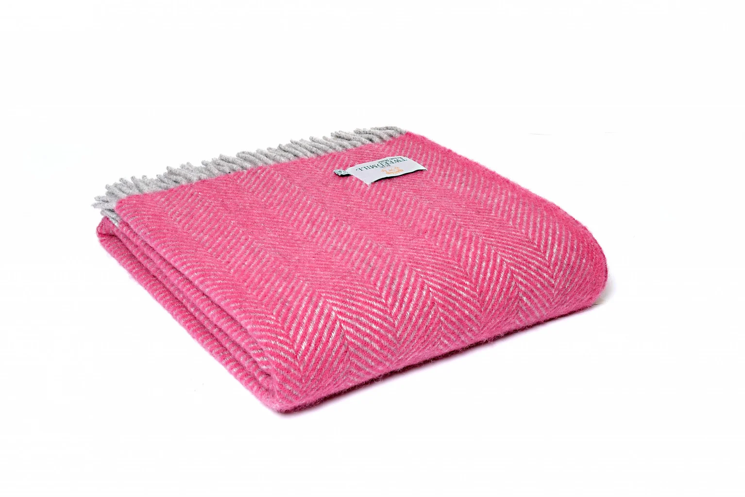 Herringbone Throw with Complimentary Fringe Detailing - Image 3