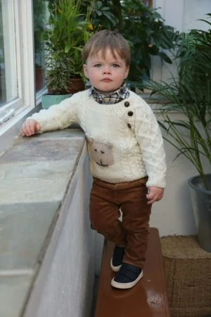 Hand Knit Sheep Sweater