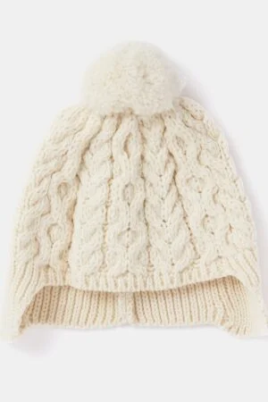 Supersoft Aran Hat with Ear Flaps