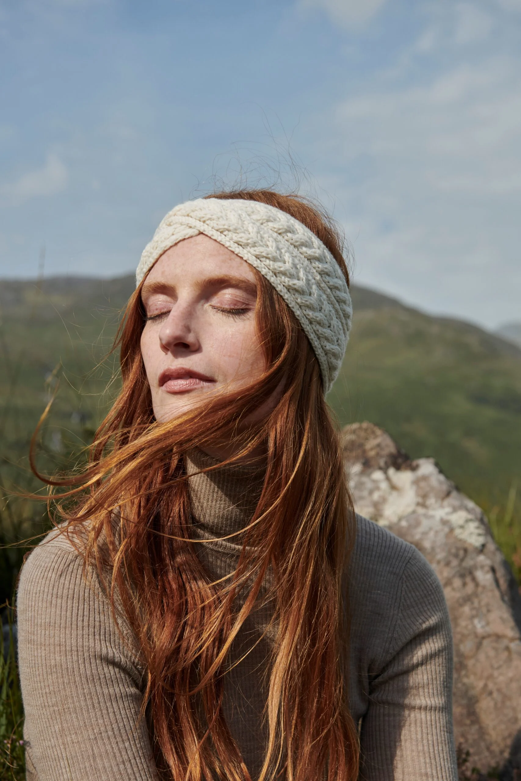 Supersoft Crossover Headband - Aran Islands Knitwear