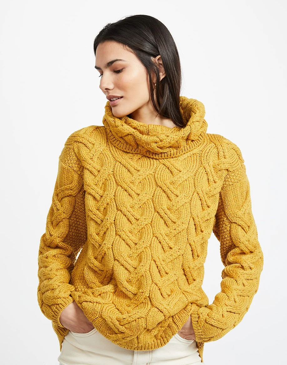 Supersoft Plaited Sweater with Oversized Turtleneck - Image 5
