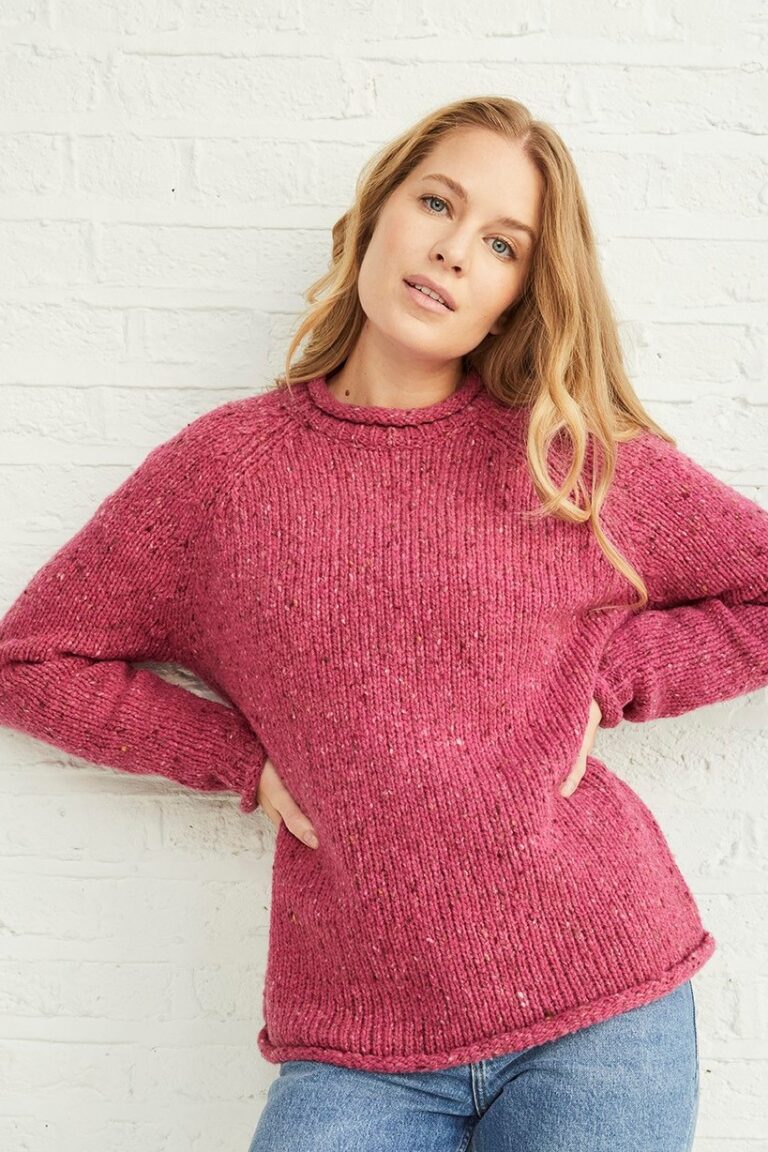 Ladies Roll Neck Sweater - Aran Islands Knitwear