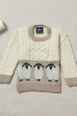 Children's Aran Sheep Sweater