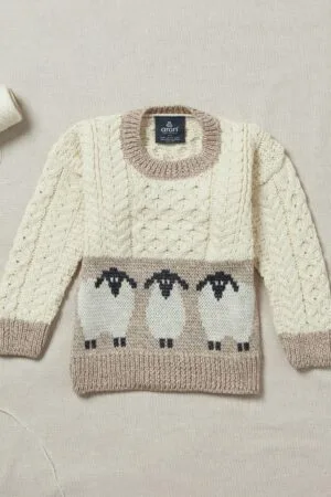 Children's Aran Sheep Sweater