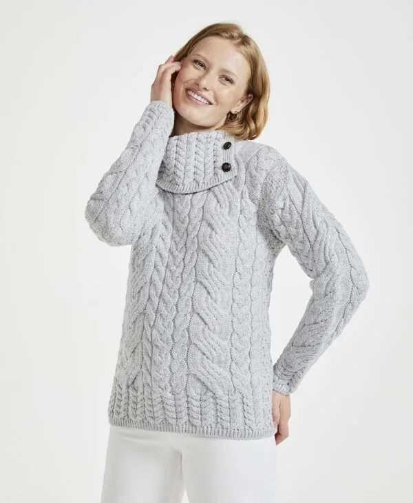 Supersoft Sweater with Button Collar - Image 2