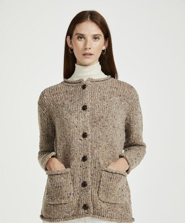 Ladies Tweed Cardigan - Image 3