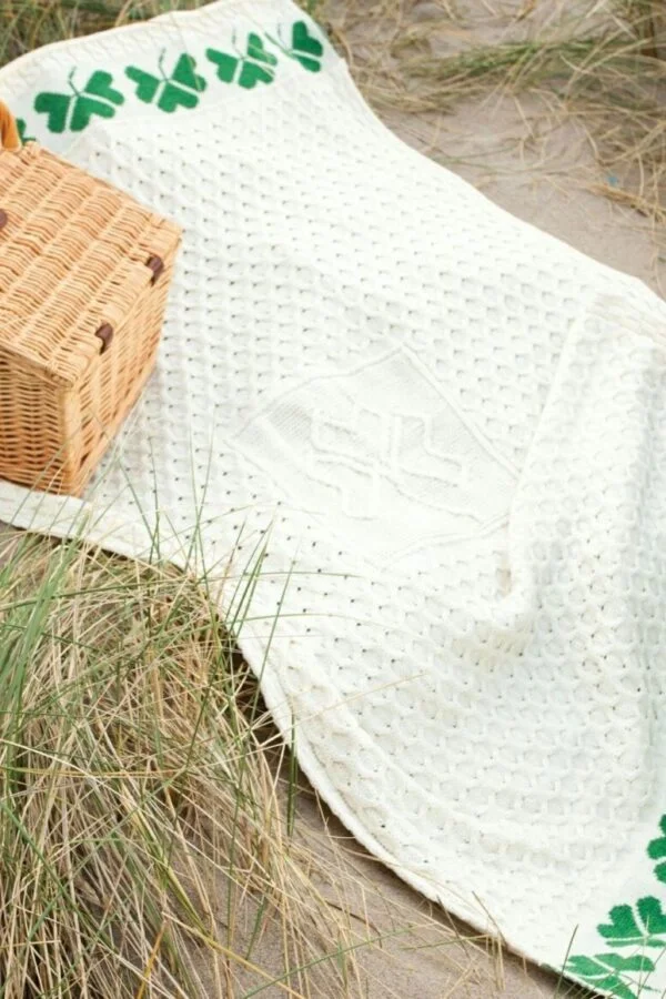 Irish Shamrock Throw