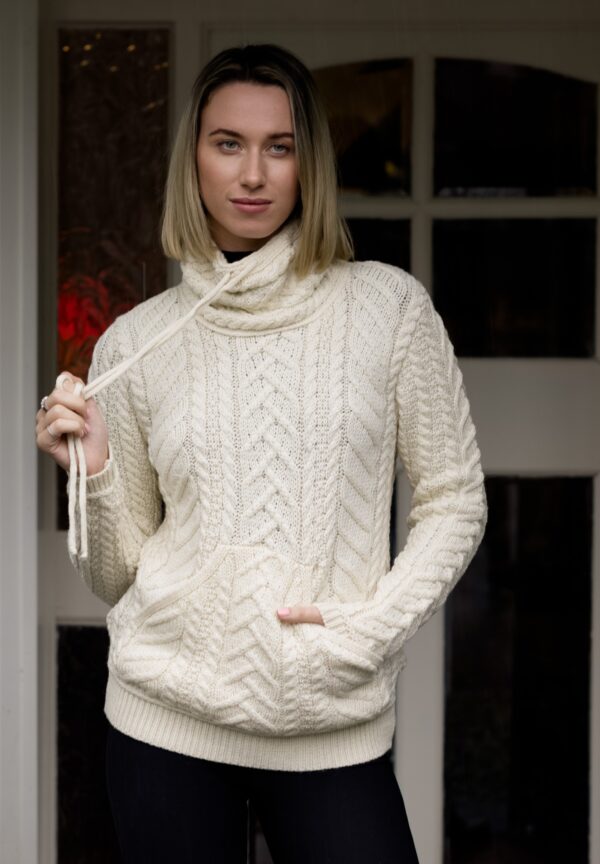 Contemporary Irish Knit with Turtleneck - Aran Islands Knitwear
