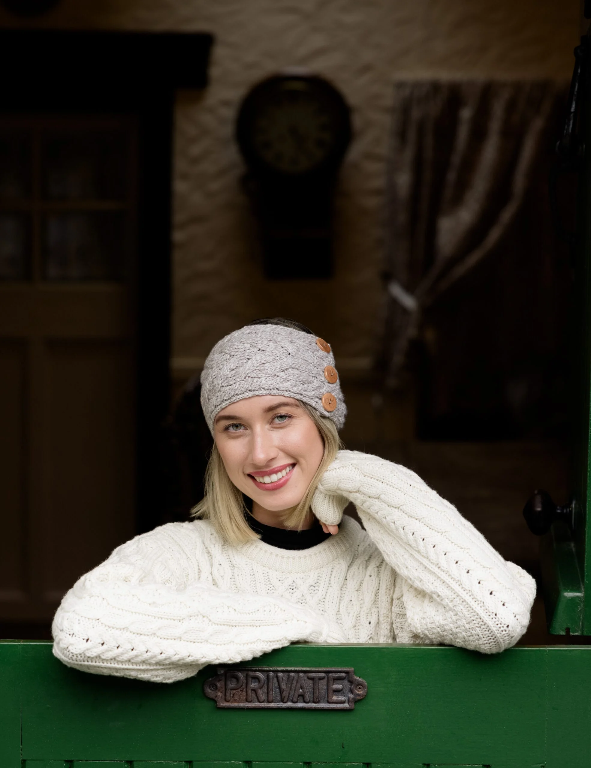 Supersoft Headband with Triskelion Buttons - Image 3