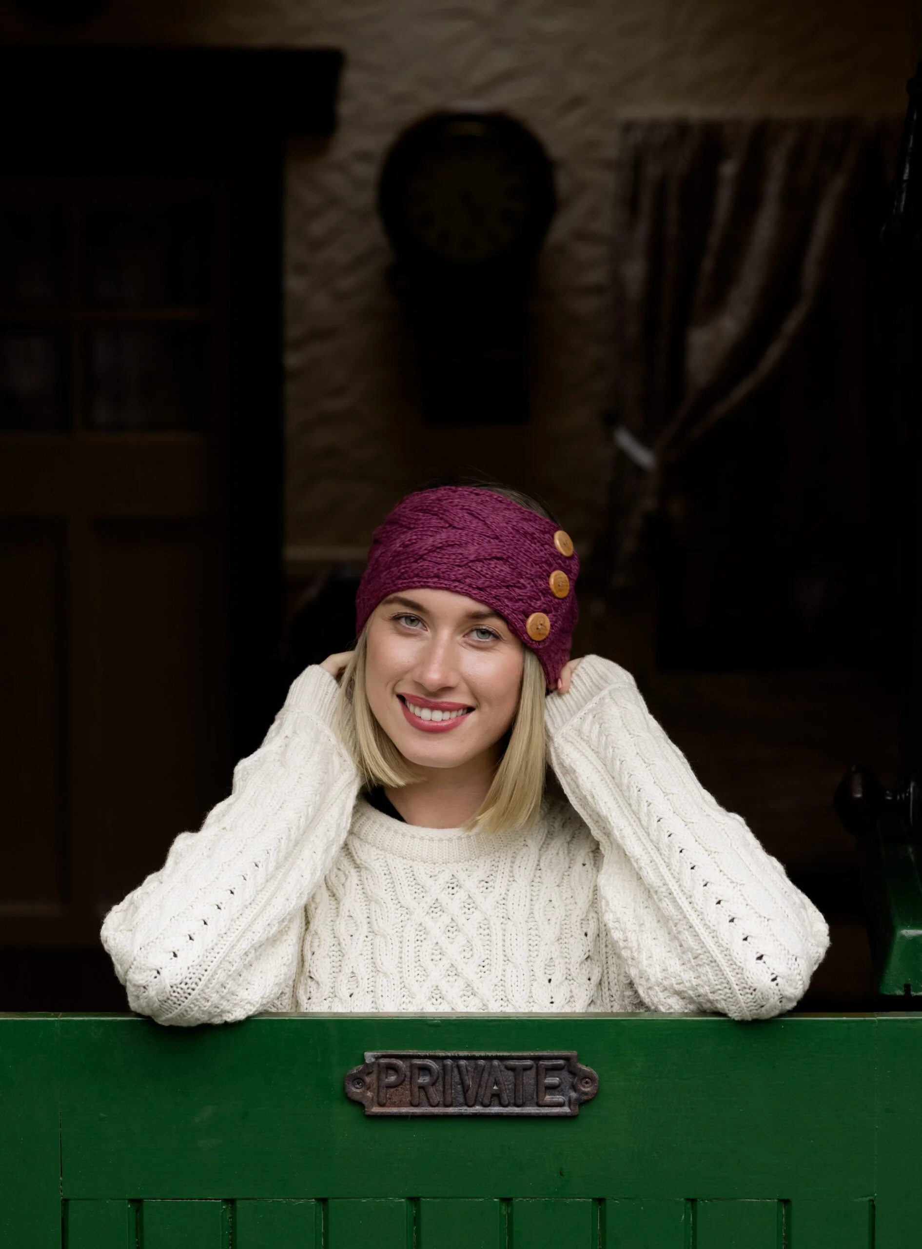 Supersoft Headband with Triskelion Buttons - Image 5