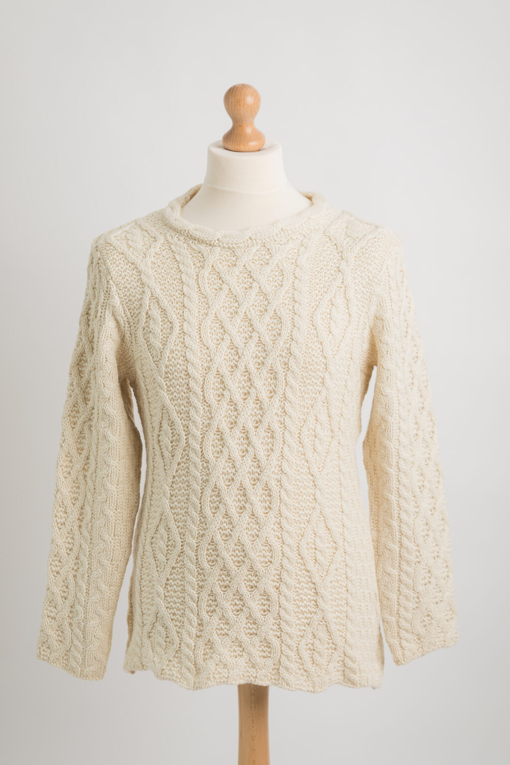 Diamond Knit Sweater Aran Islands Knitwear