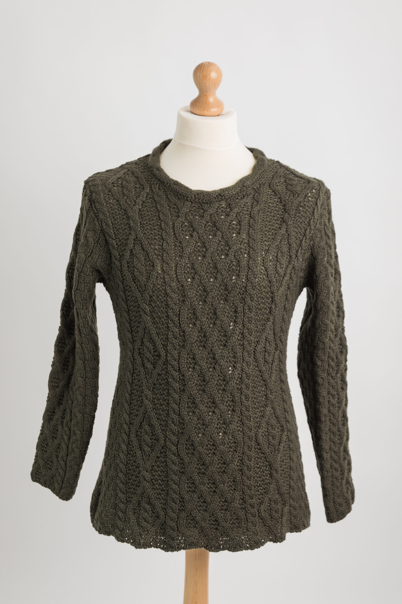 Diamond Knit Sweater Aran Islands Knitwear