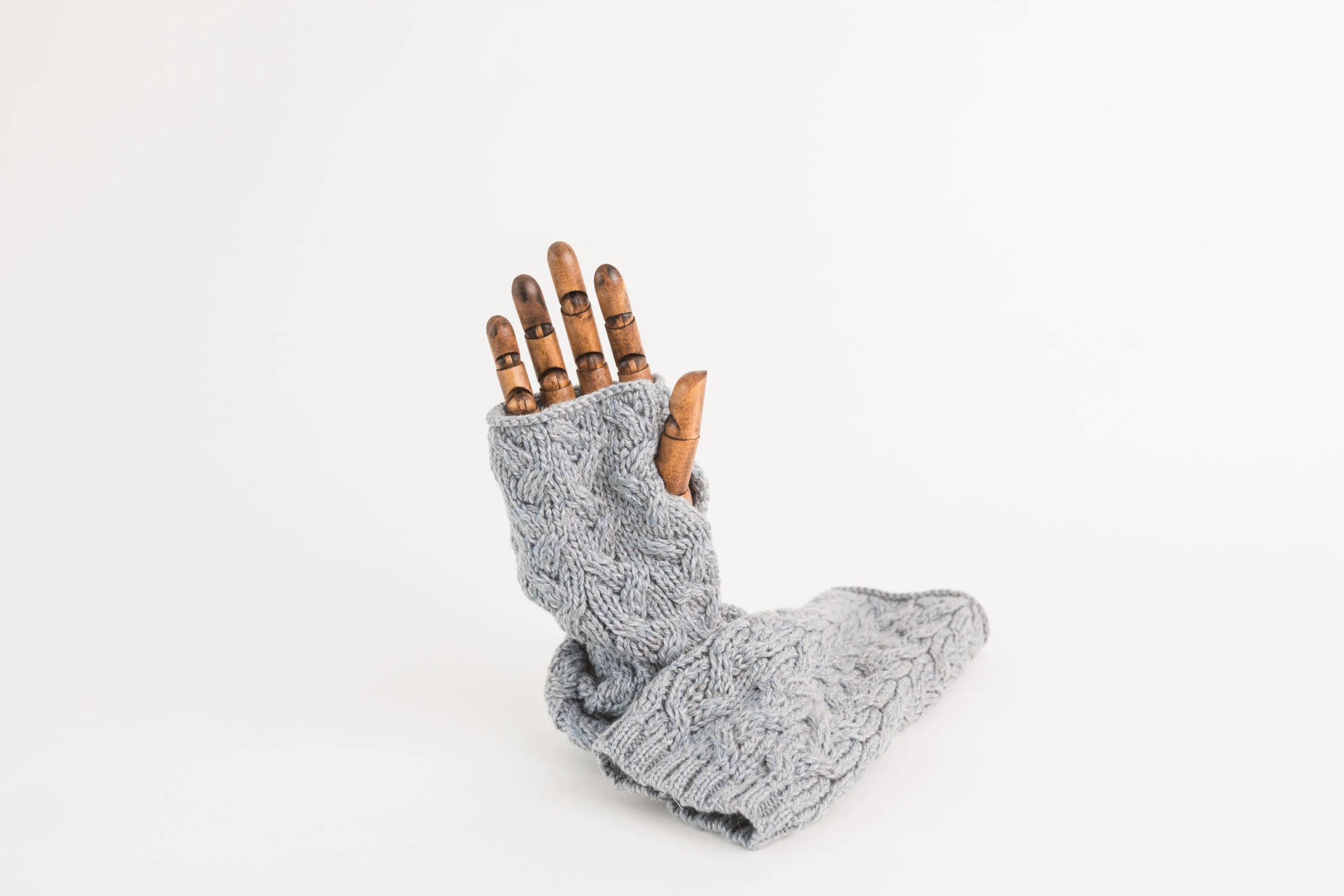 Supersoft Merino Fingerless Gloves - Image 4