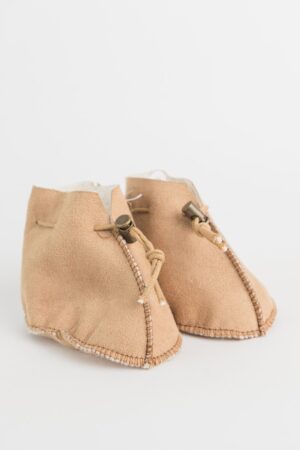 Velour Baby Booties