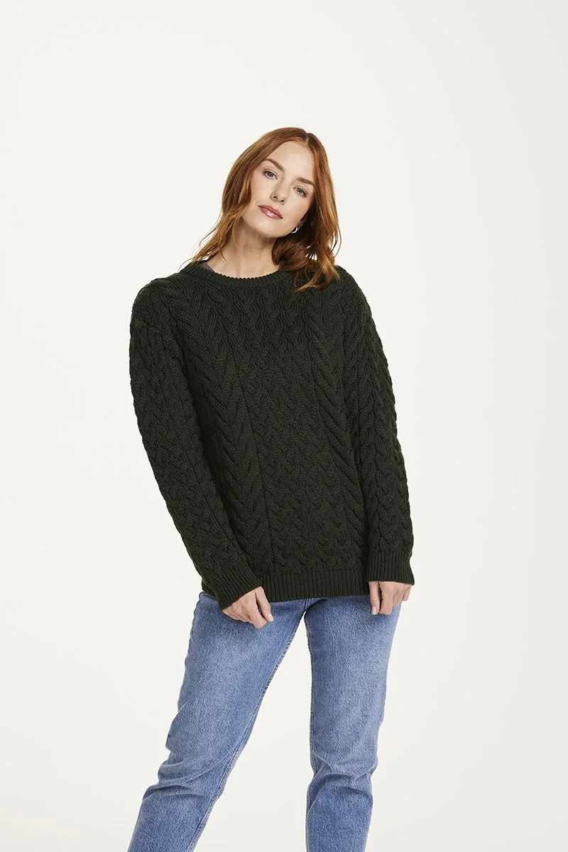Unisex Supersoft Cable Sweater - Image 4