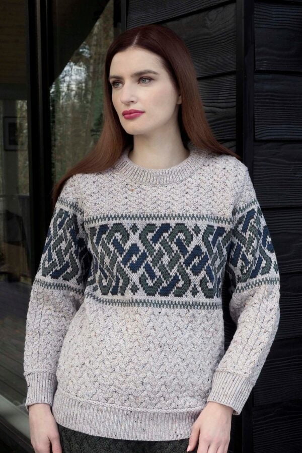 Celtic Jacquard Sweater - Aran Islands Knitwear