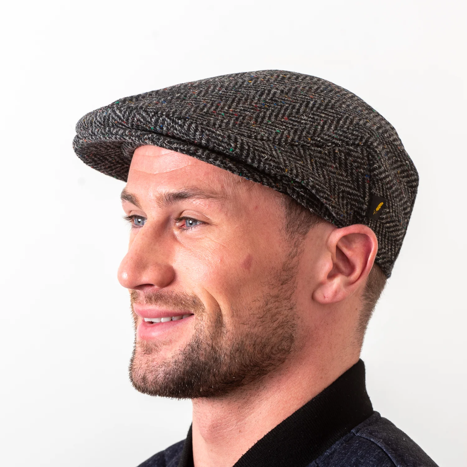 Donegal Tweed Flat Cap - Herringbone - Image 2