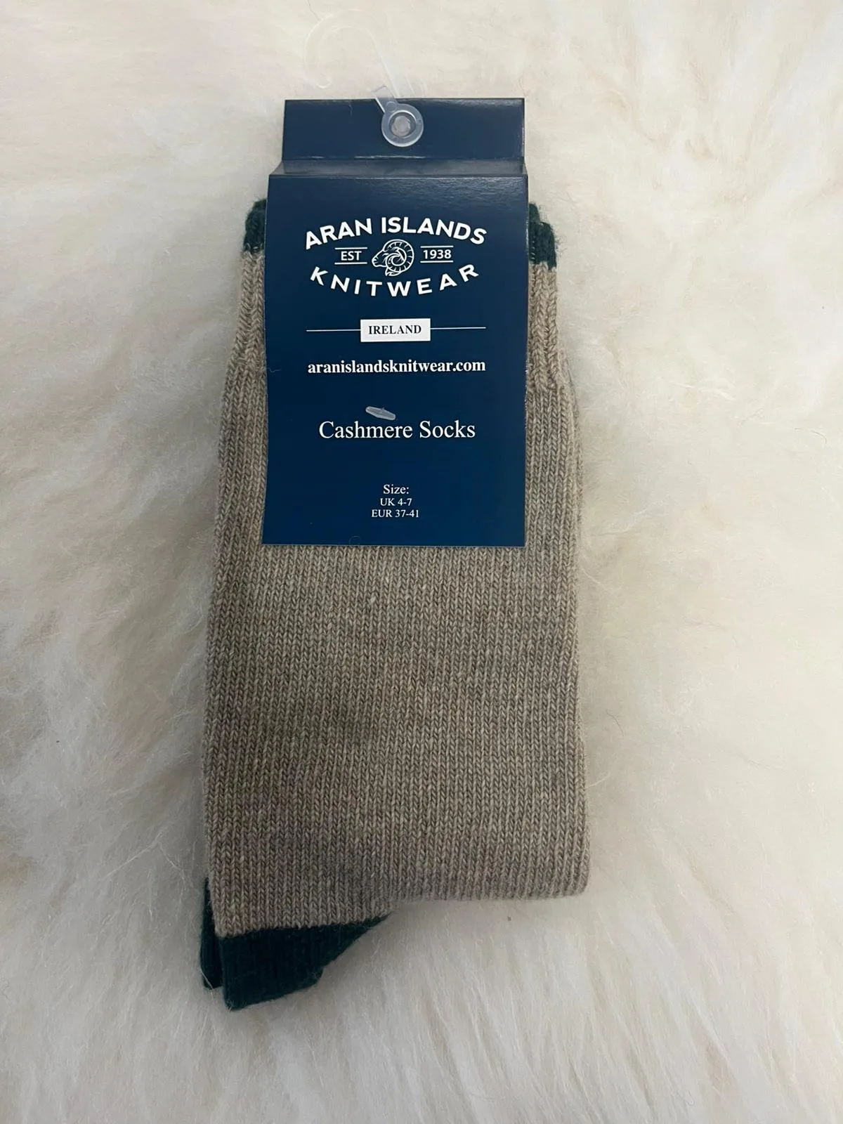 Aran Islands Knitwear Cashmere Socks - Image 2