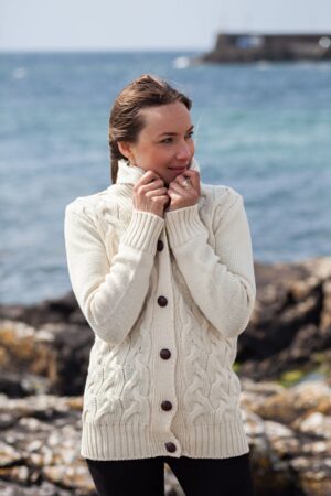 aran boyfriend cardigan