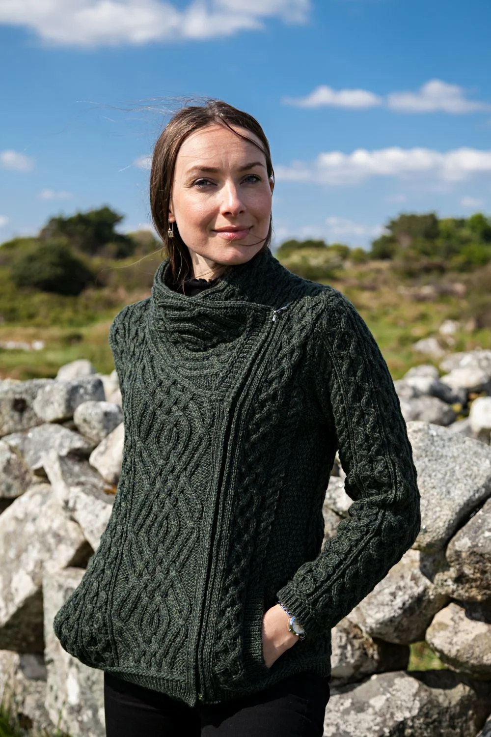 Celtic Cardigan with Side Zip - Image 2