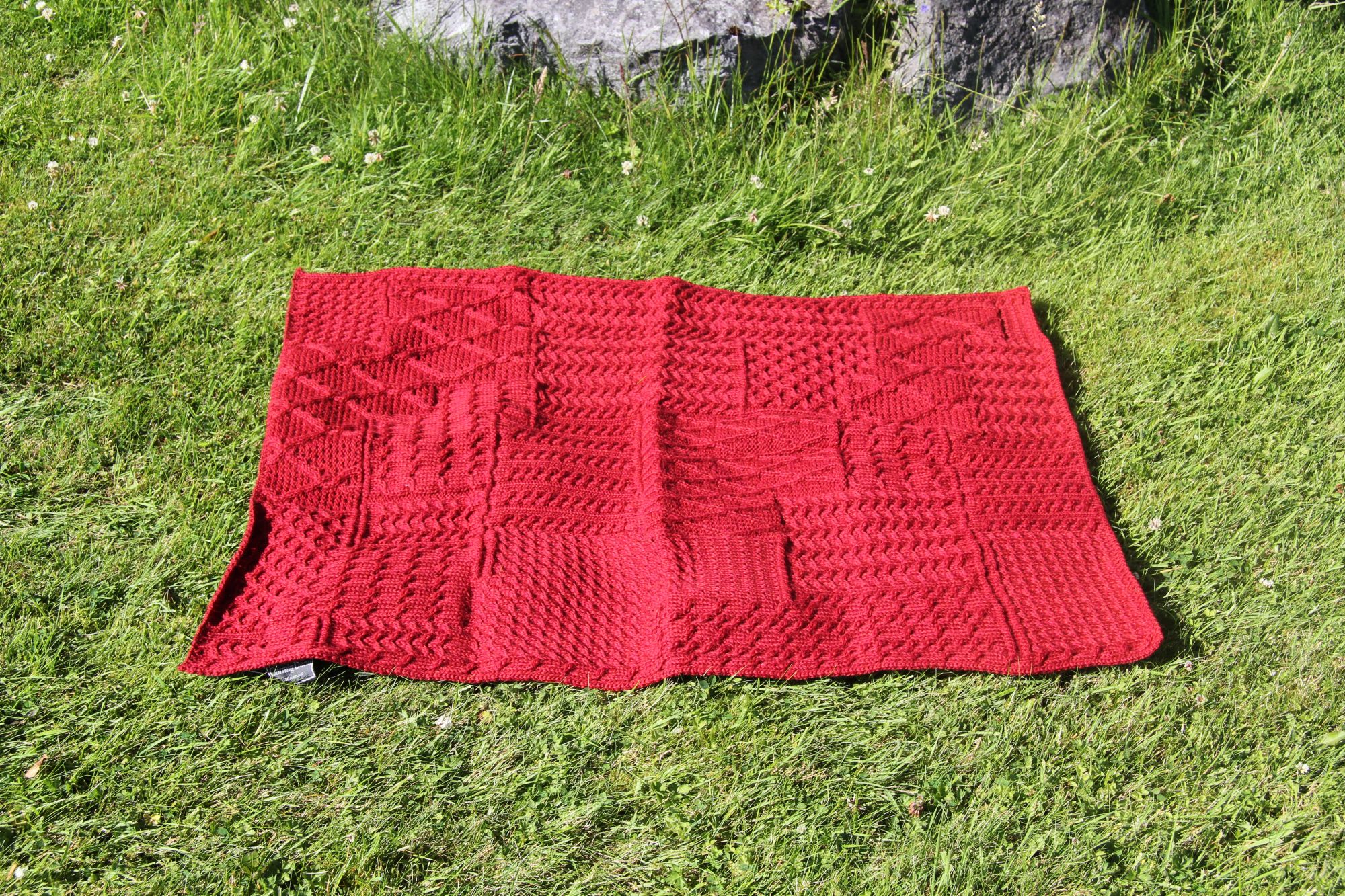 Soft Aran Knit Baby Blankets