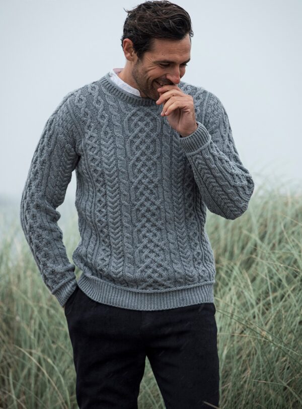 Supersoft Plaited Cable Sweater - Aran Islands Knitwear