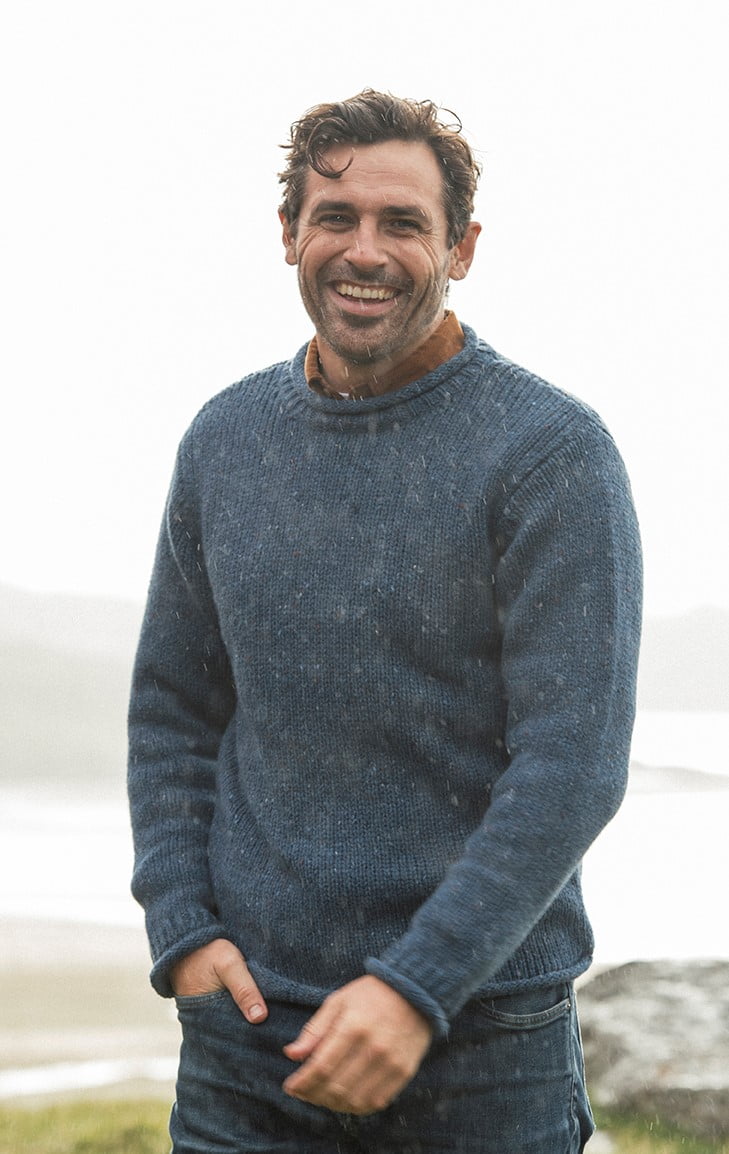 Roll Neck Sweater - Fisherman Sweater - Glenaran [Free Shipping Offer]