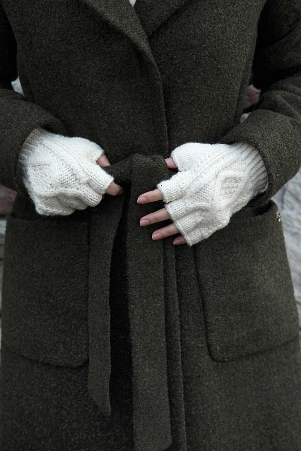 Hand Knit Fingerless Gloves