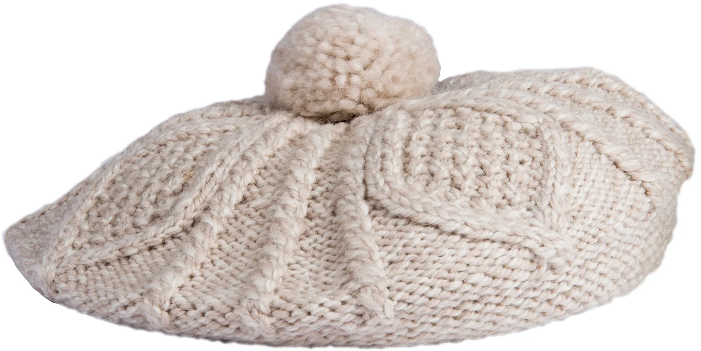 Ladies Hand Knit Beret - Image 2