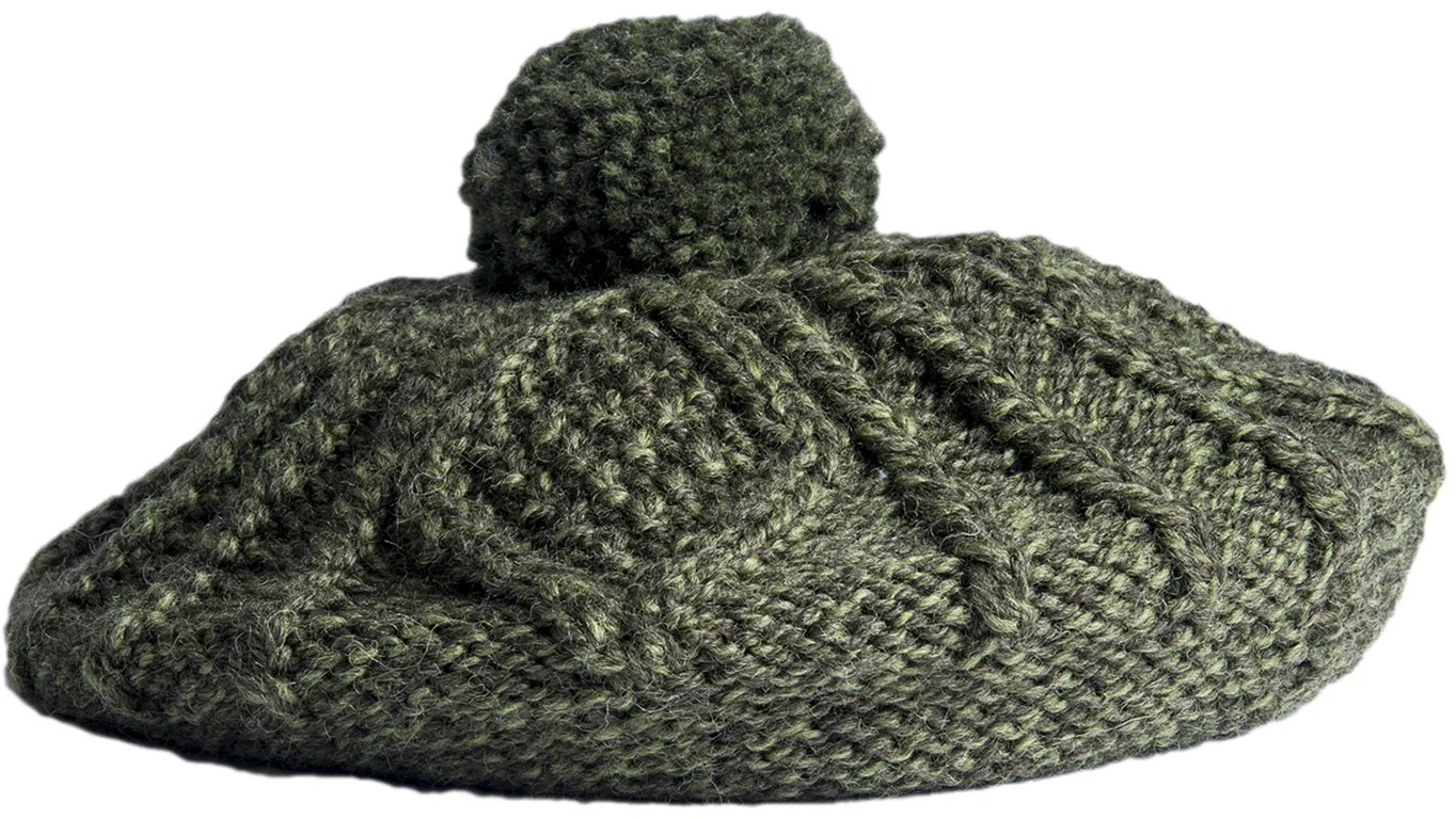 Ladies Hand Knit Beret - Image 3