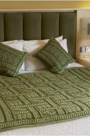 Two-Tone Knitted Throw