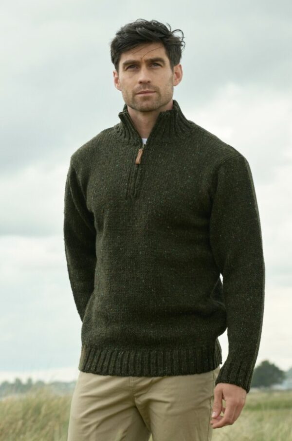 Kilcar Half Zip Sweater - Aran Islands Knitwear