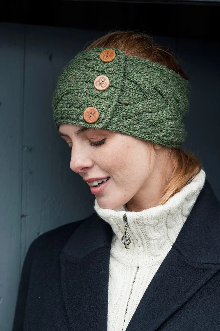 Supersoft Headband with Triskelion Buttons