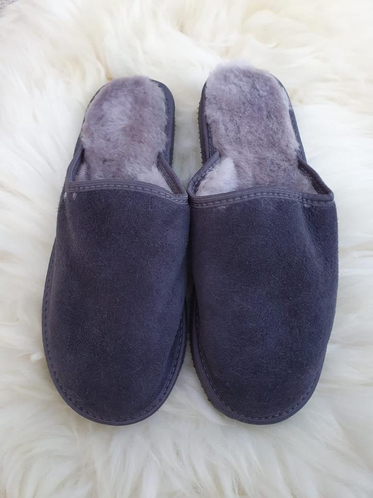mens sheepskin lined slippers