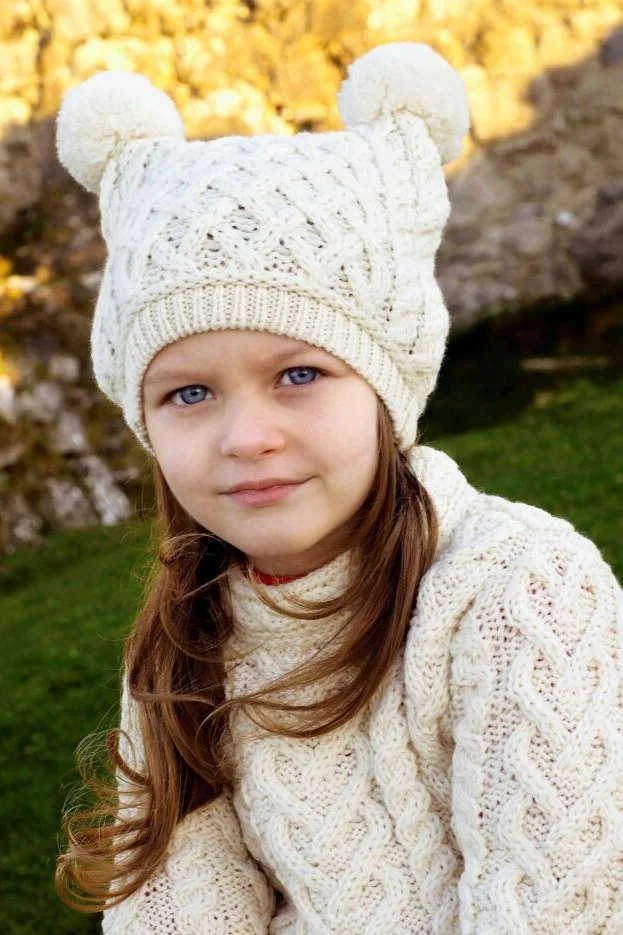 Children's Double Pom Pom Hat
